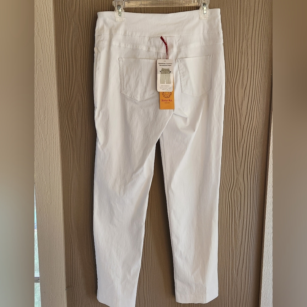 Ruby Rd White Stretch Pants